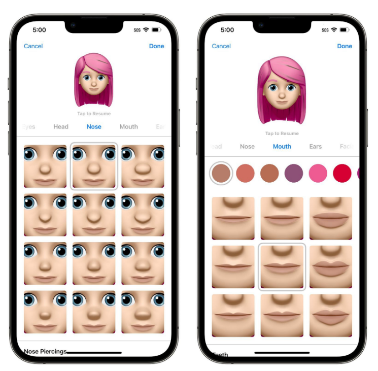 富裕苹果手机维修分享​iOS 16中的拟我表情有了哪些变化和升级 