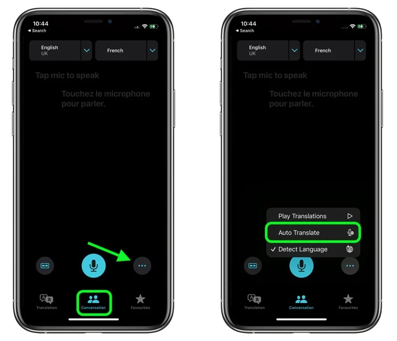 富裕苹果手机维修分享iOS 15 “翻译” App 新改进 